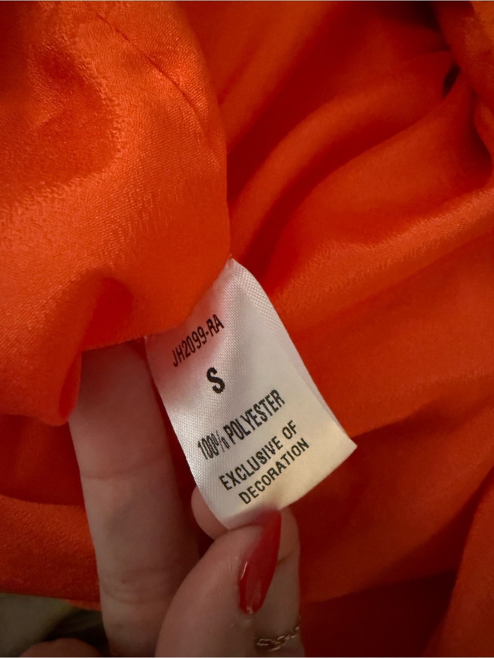 THML Orange Mini Dress with Pink Collar - Picture 4 of 5